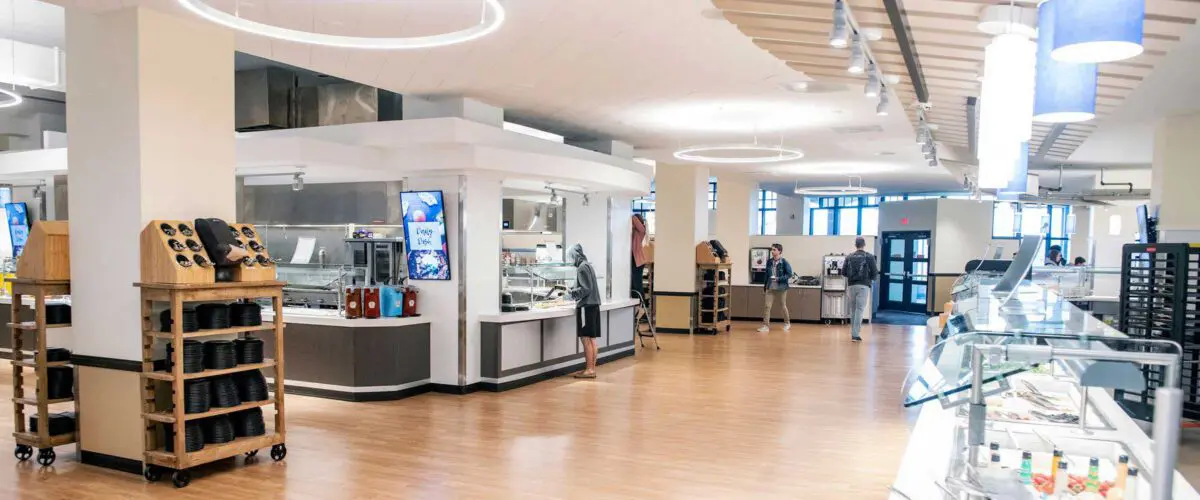 Cafe Evansdale serving line