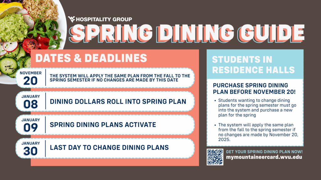 SPRING 2026 DINING PLANS NOW AVAILABLE!