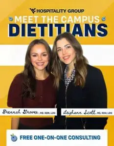 Campus dietitians - Brennah and Leighann